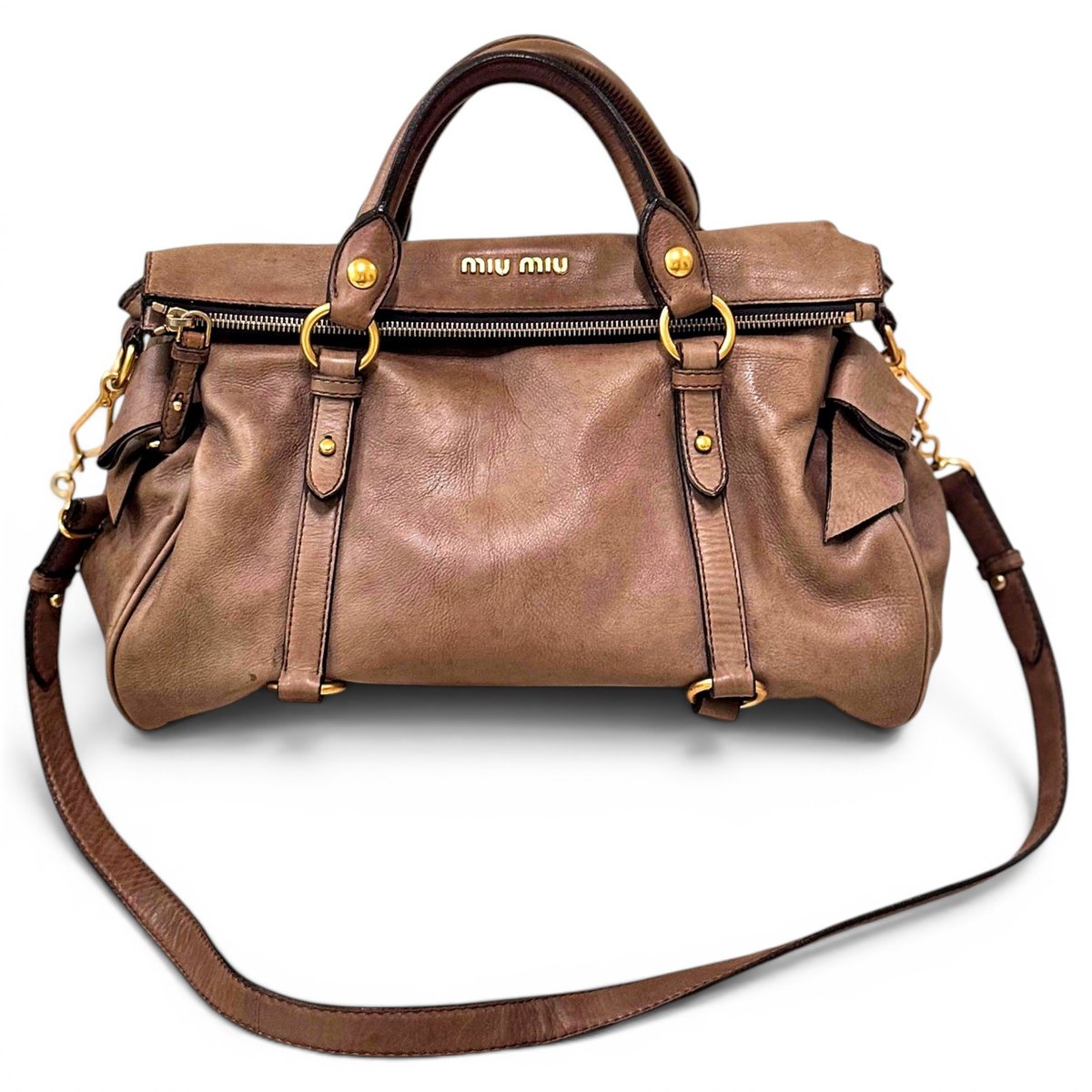 Bow bag leather crossbody bag