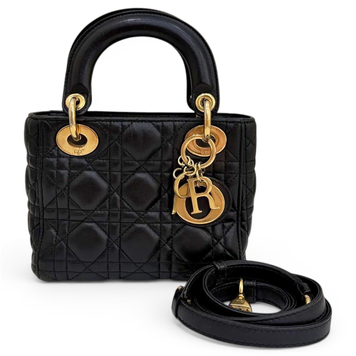Lady Dior leather handbag