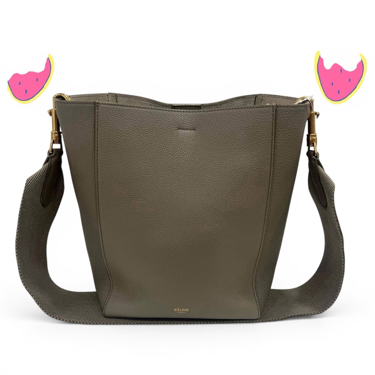 Seau Sangle leather tote