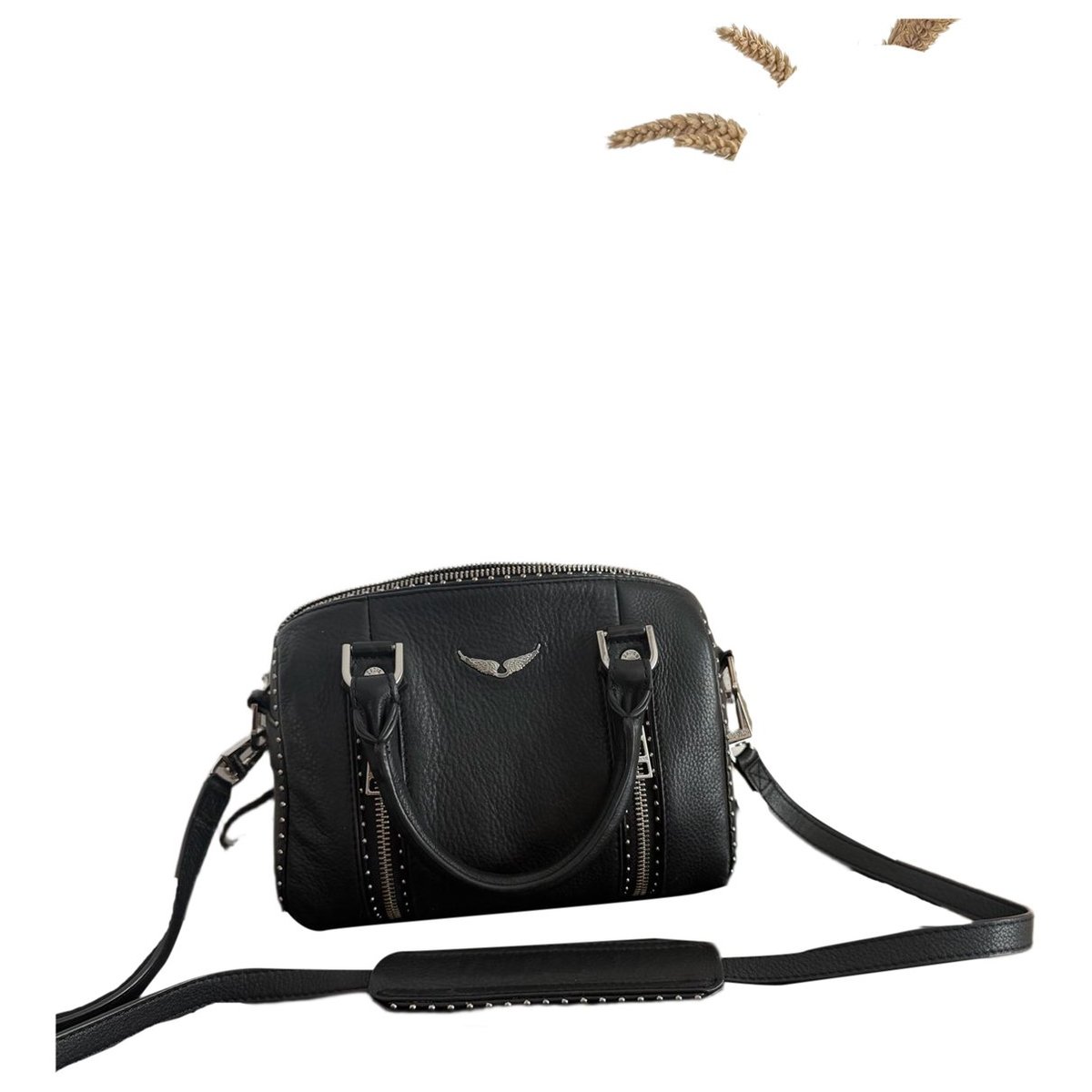 Rock leather handbag