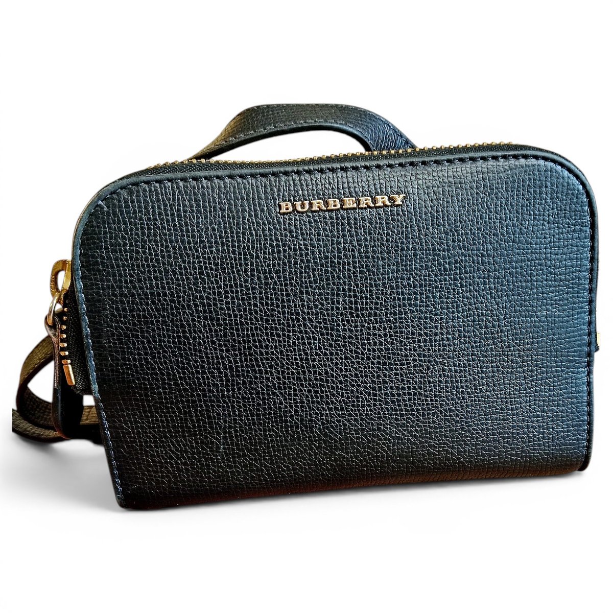 Shield leather handbag