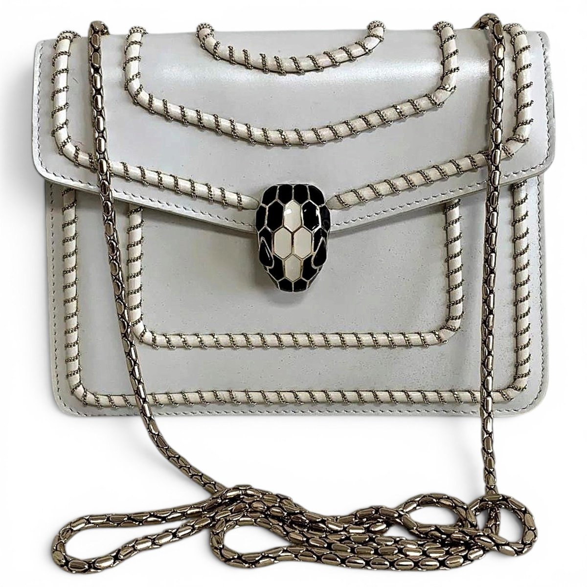 Serpenti leather handbag