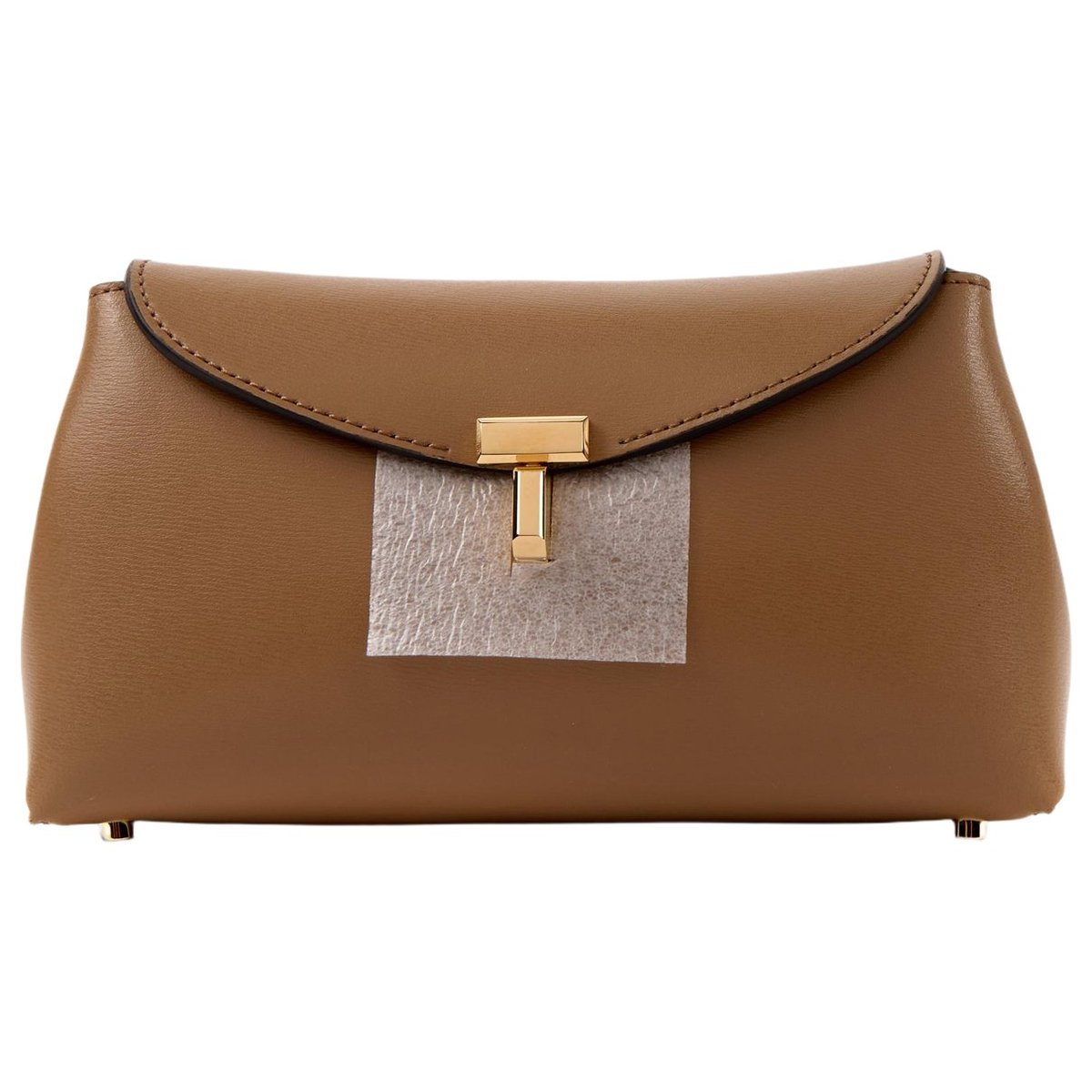 T-Lock leather clutch bag