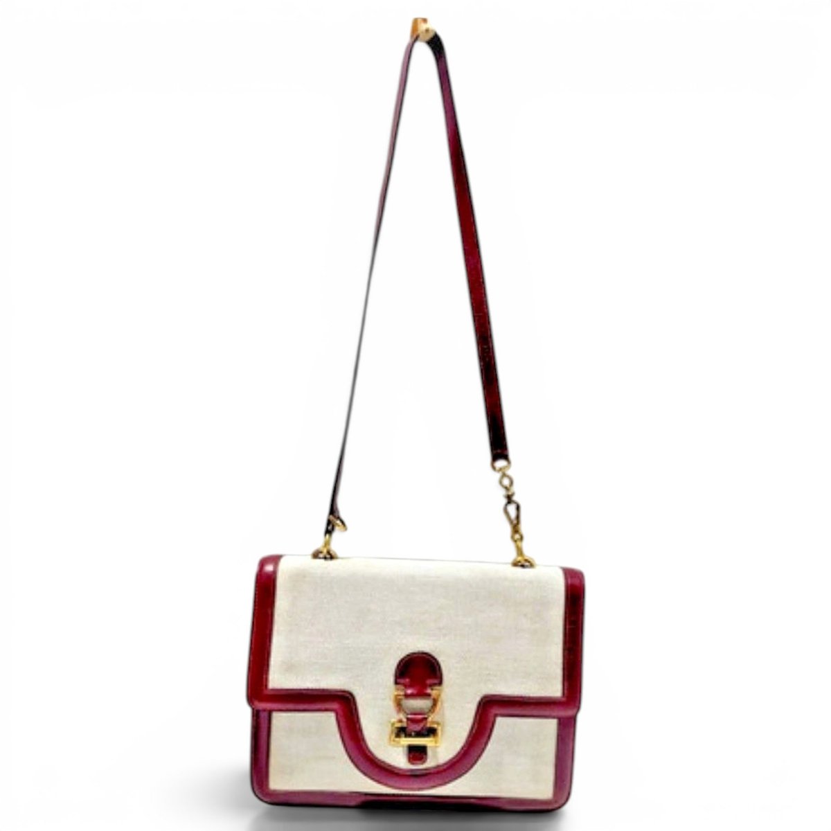 Trim leather handbag