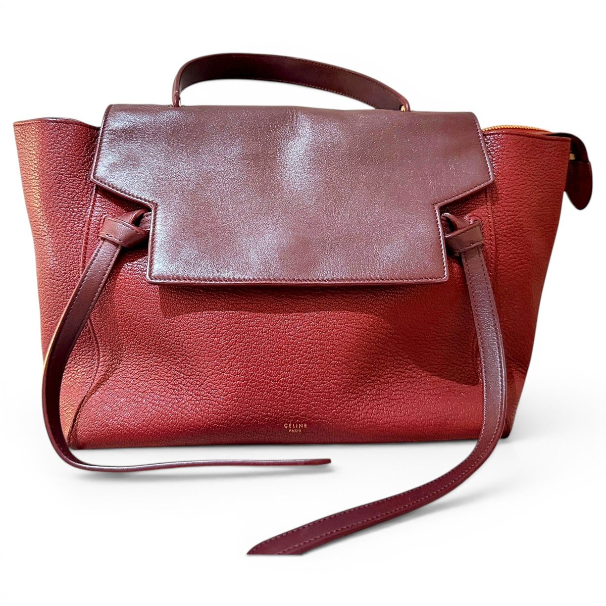 Belt leather handbag