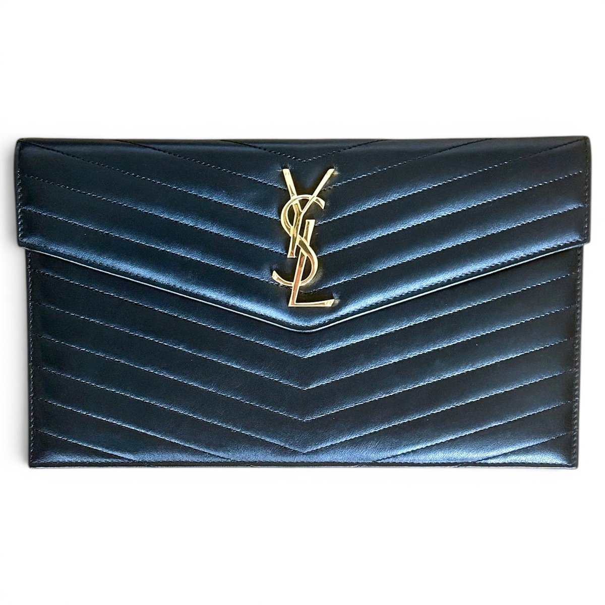 Kate monogramme leather clutch bag