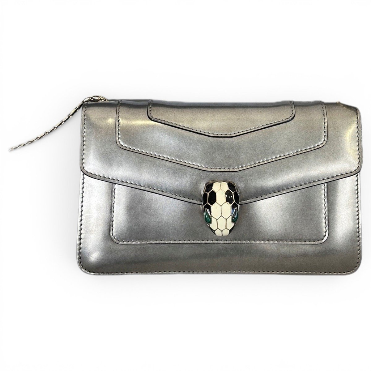 Serpenti leather handbag