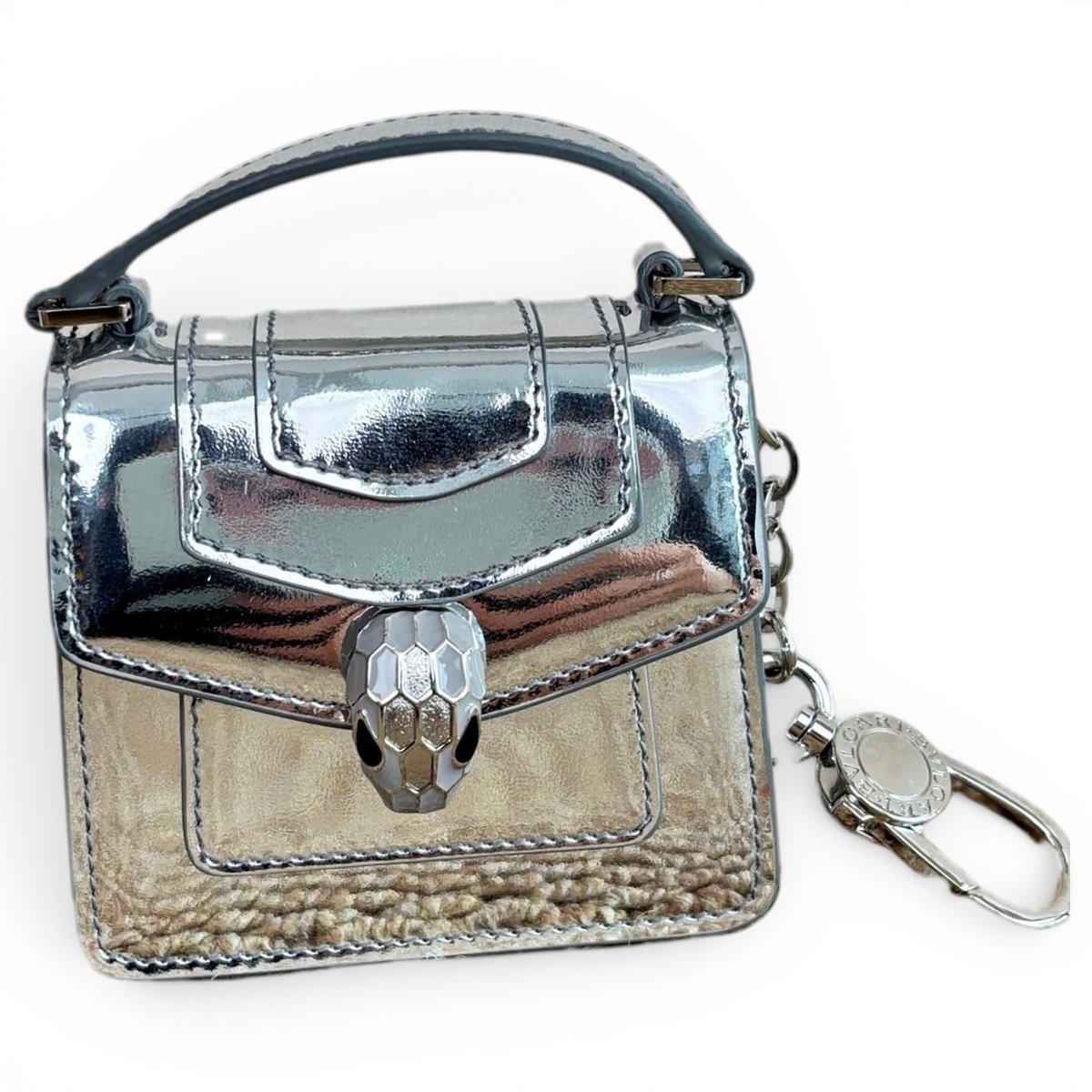 Serpenti leather handbag