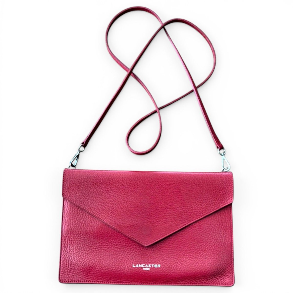 Leather clutch bag
