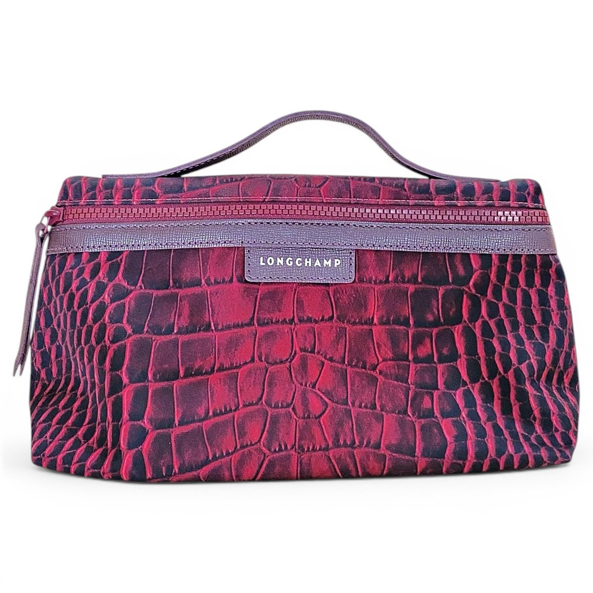 Leather clutch bag