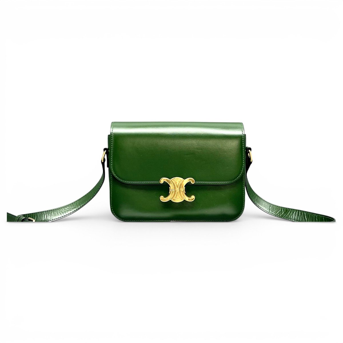 Triomphe leather handbag