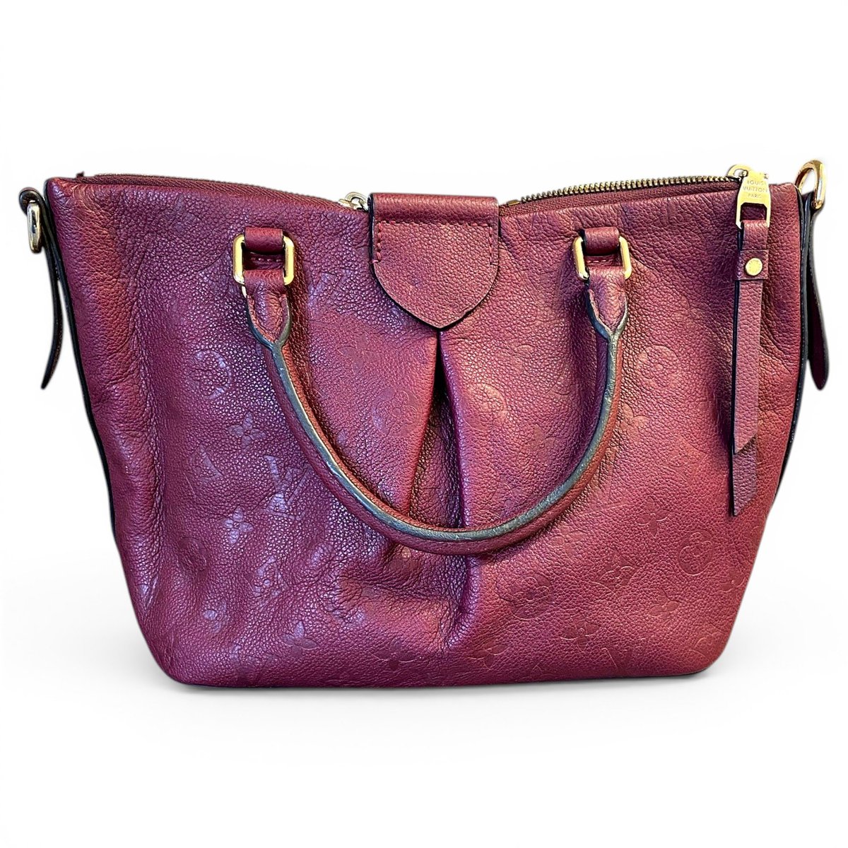 Artsy leather handbag