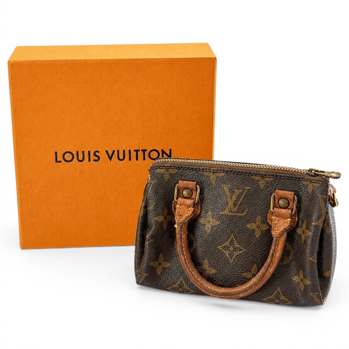 Nano Speedy / Mini HL leather handbag
