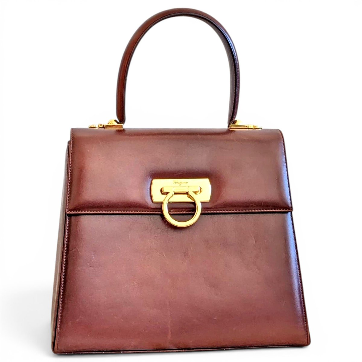 Iconic Top Handle leather handbag