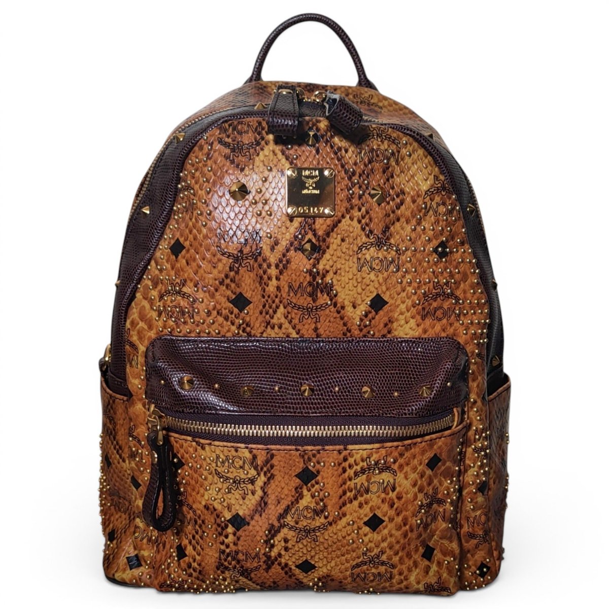 Stark leather backpack