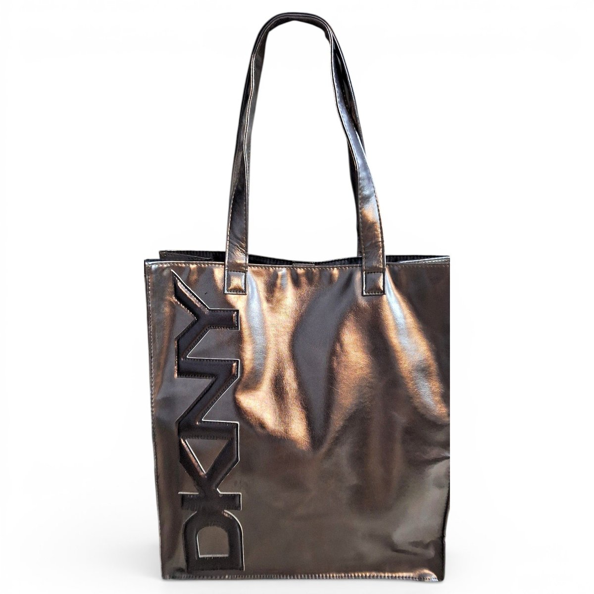 Patent leather handbag