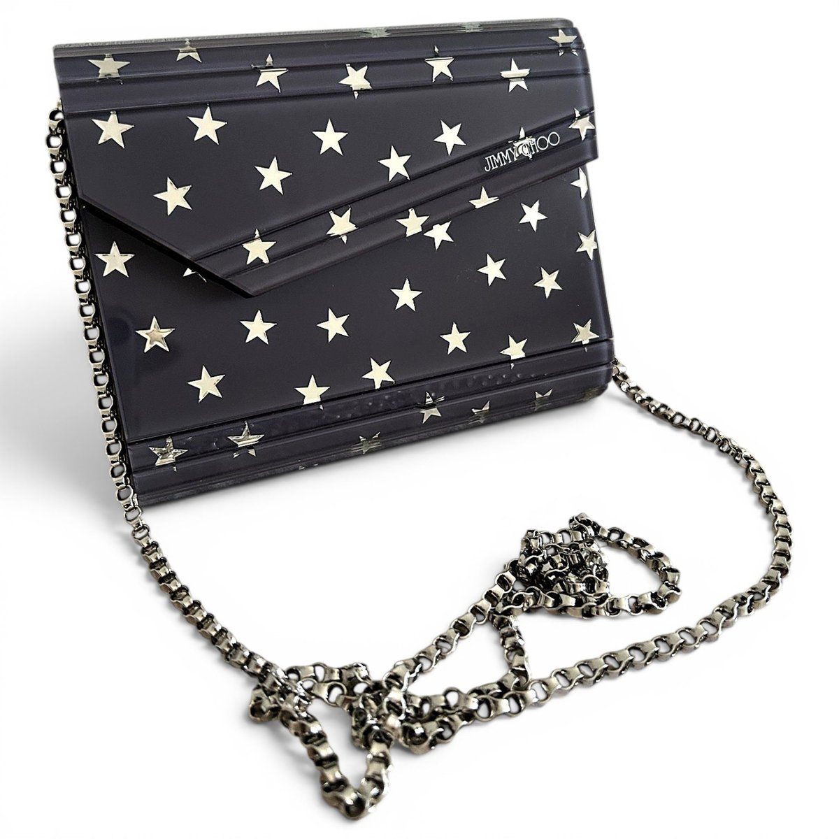 Candy patent leather clutch bag
