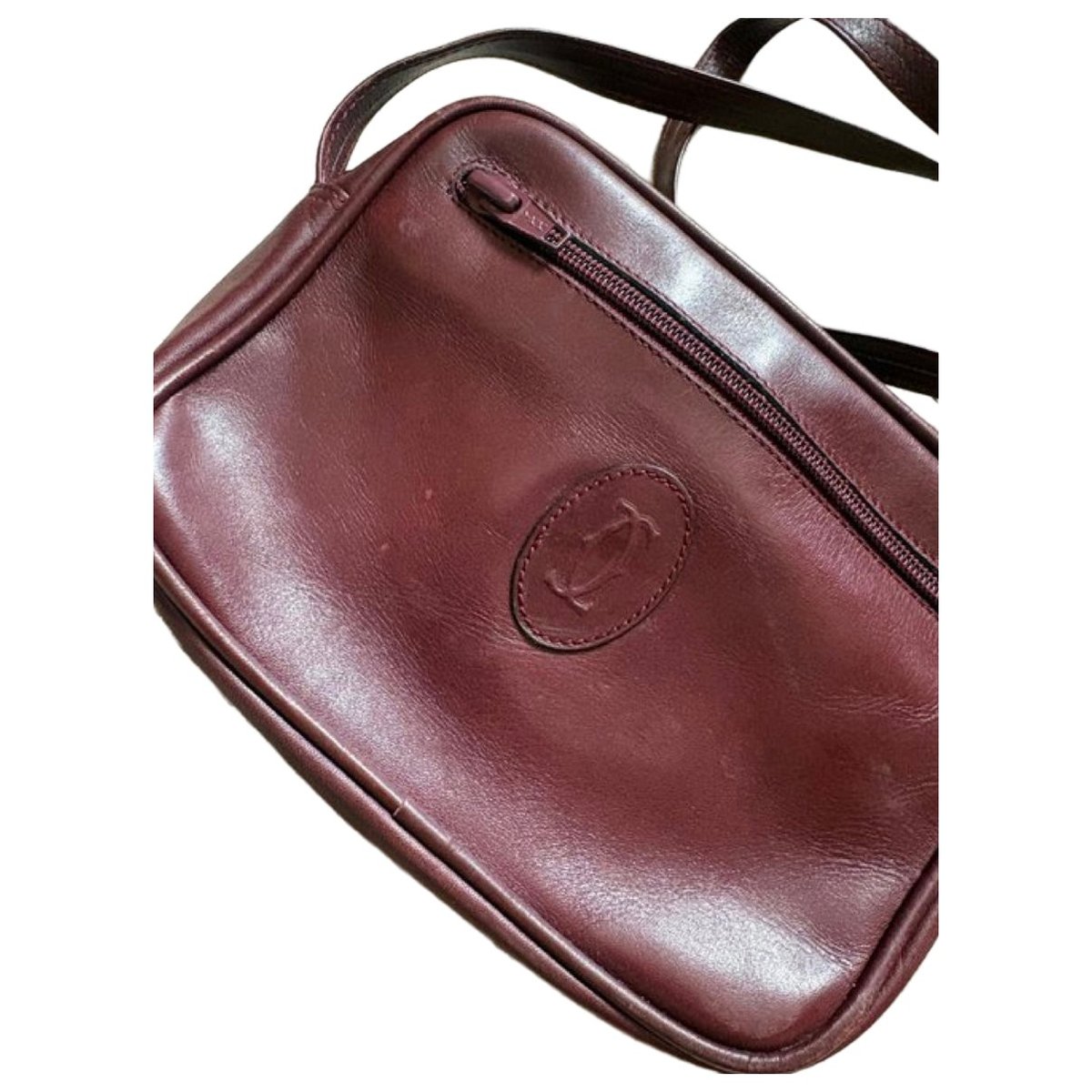 C leather crossbody bag