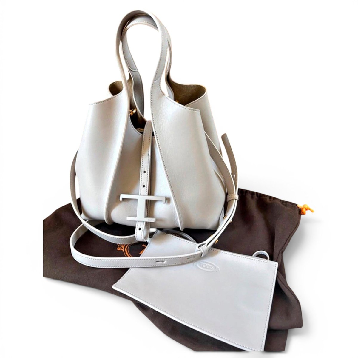 Shopping Media leather tote