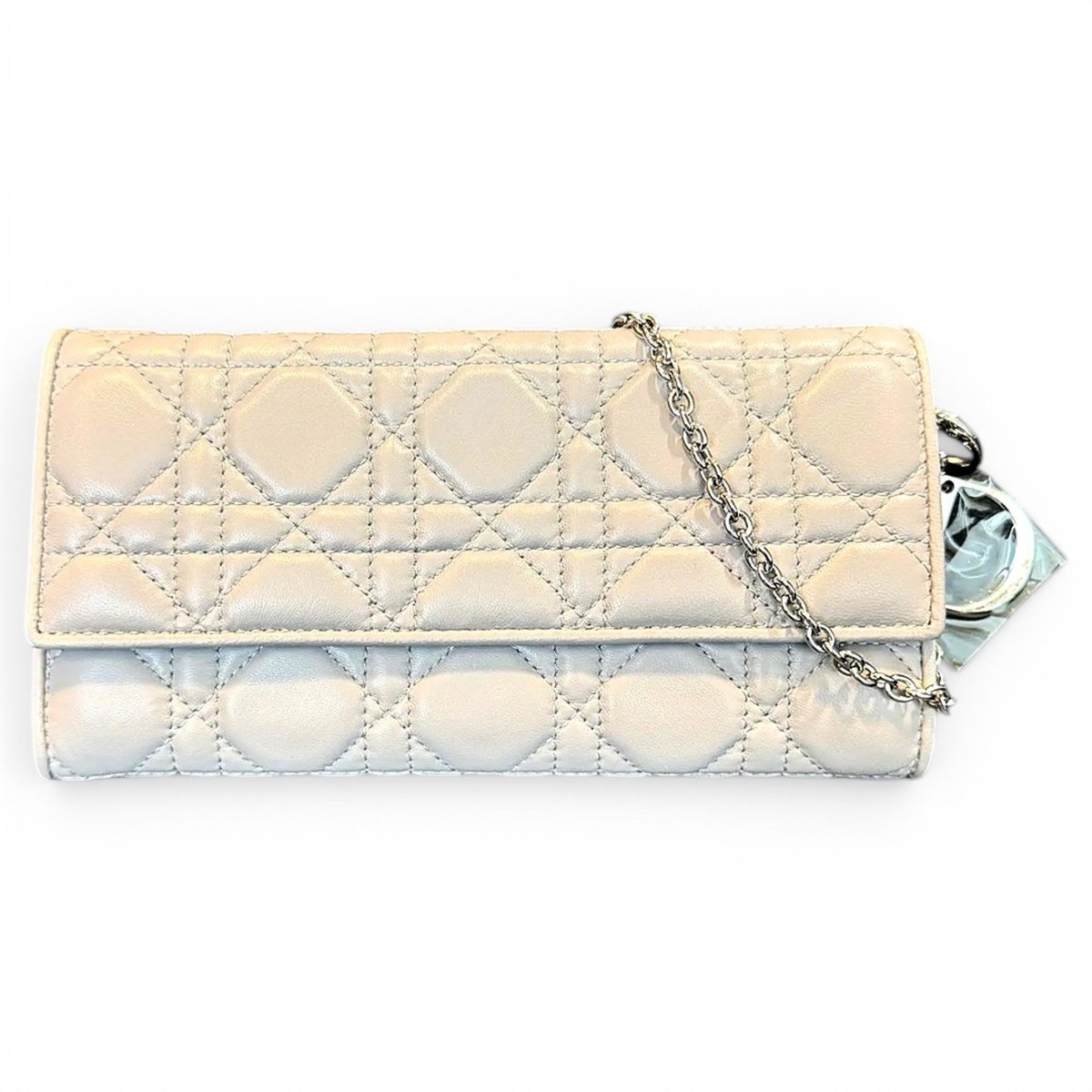 Lady Dior Wallet On Chain leather handbag