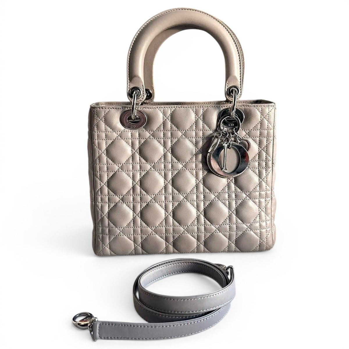 Lady Dior leather handbag