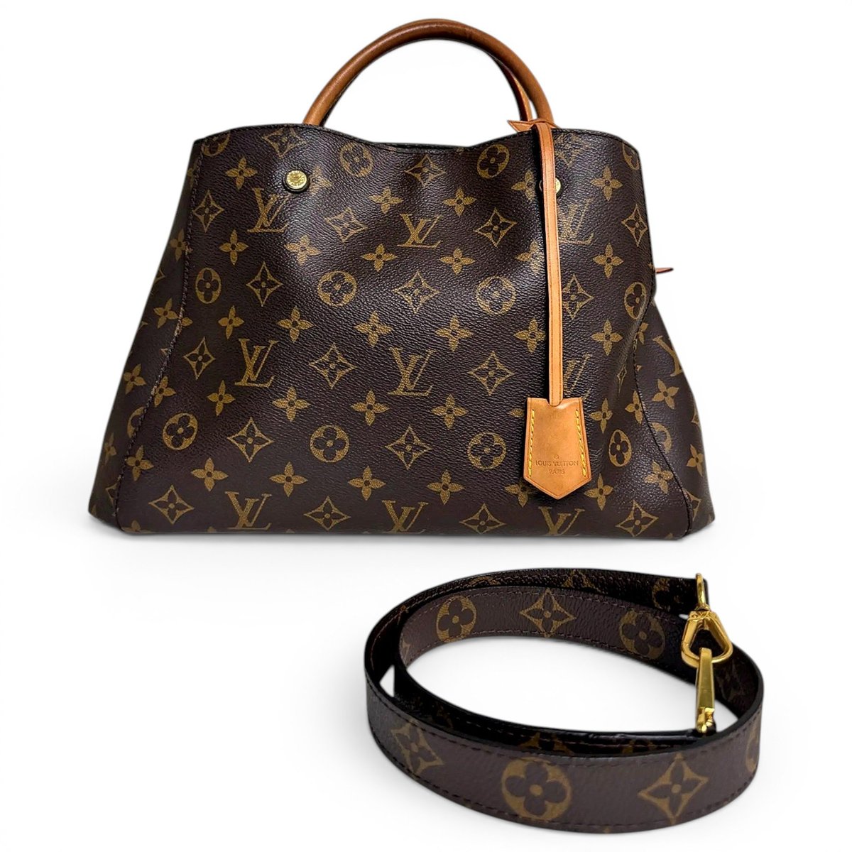 Montaigne vinyl handbag