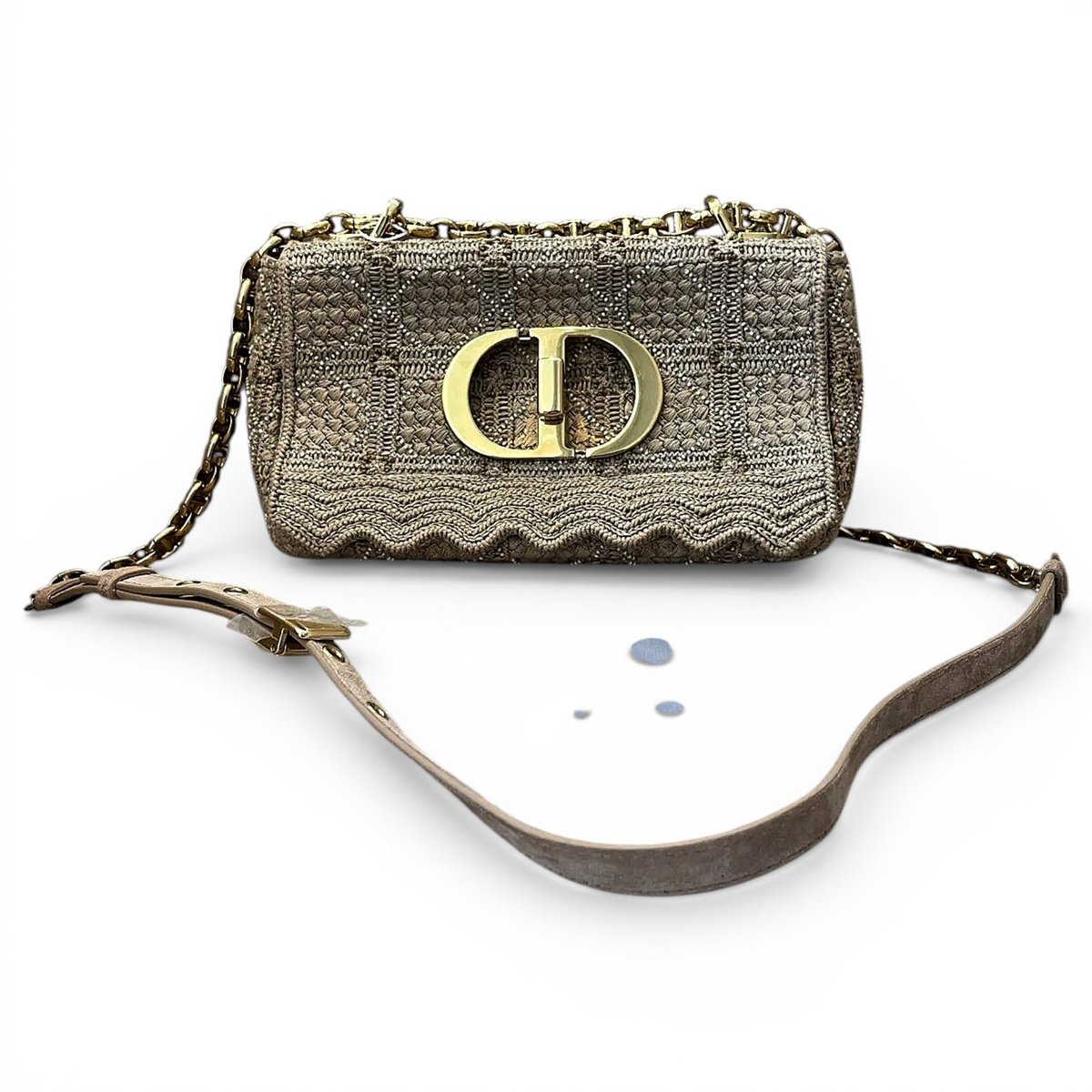 Dior Caro cloth handbag