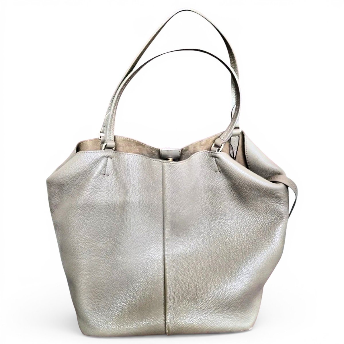 Marine leather tote