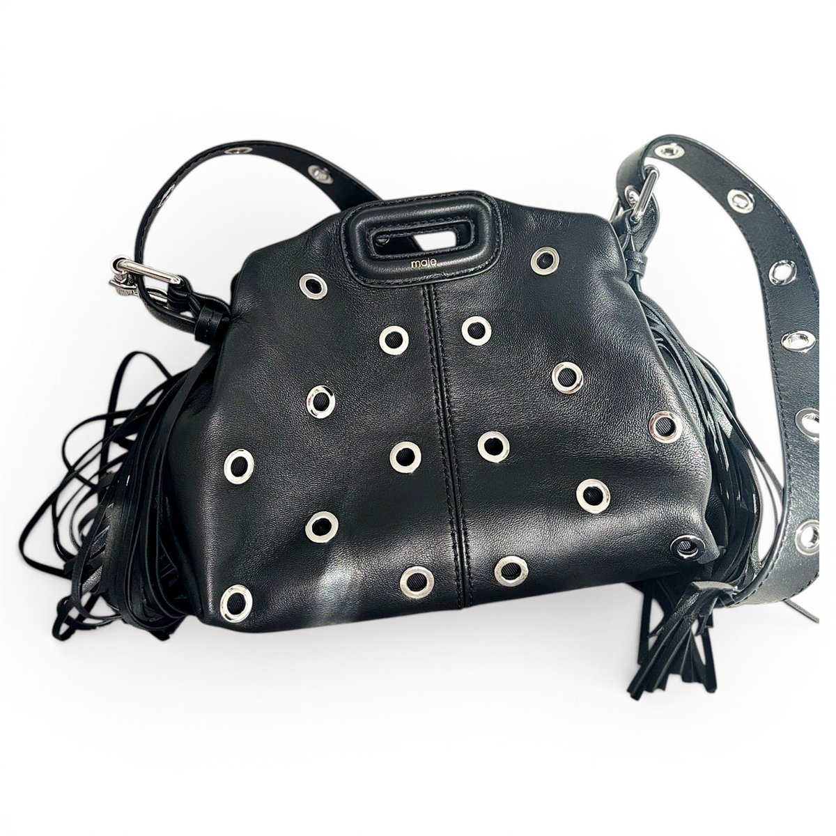 Sac M leather handbag