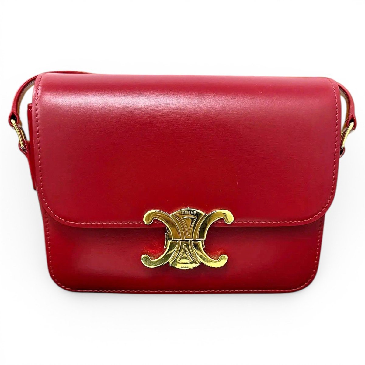 Triomphe leather crossbody bag