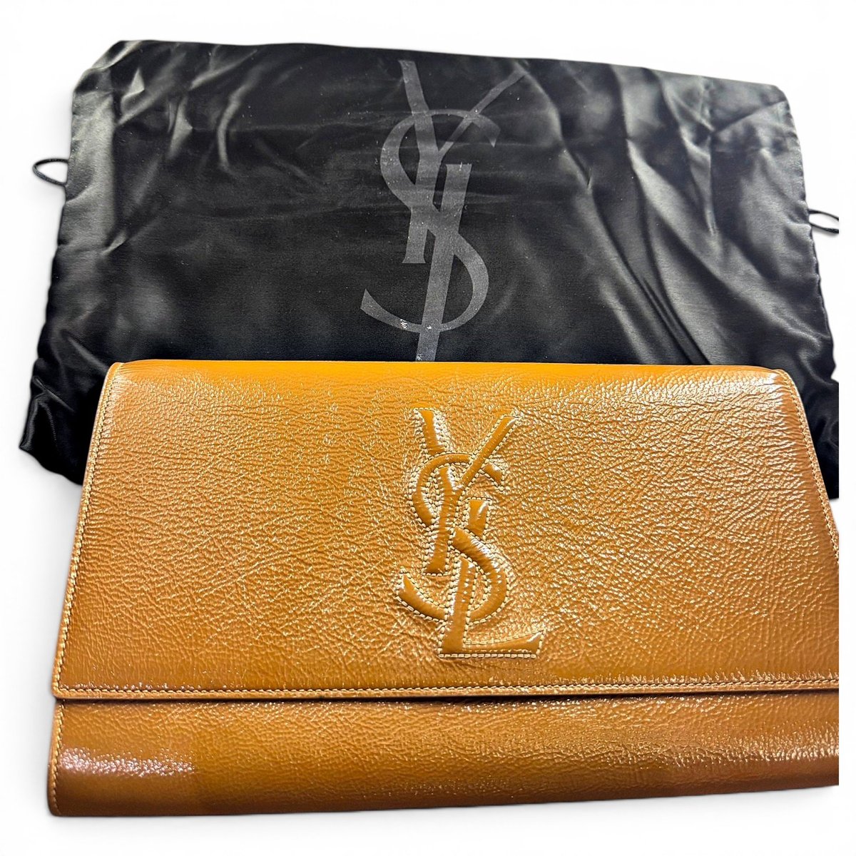 Belle de Jour leather clutch bag