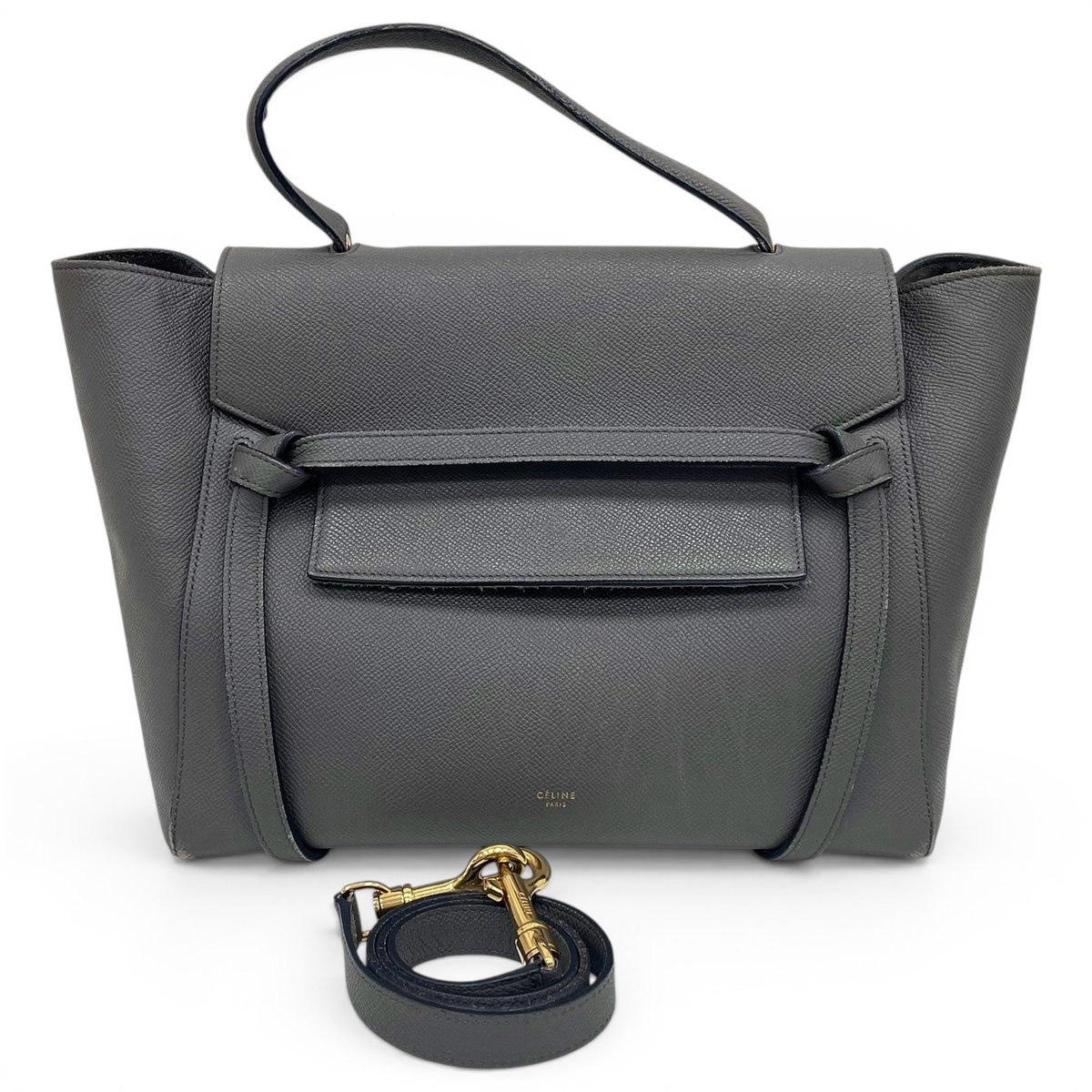 Belt leather handbag