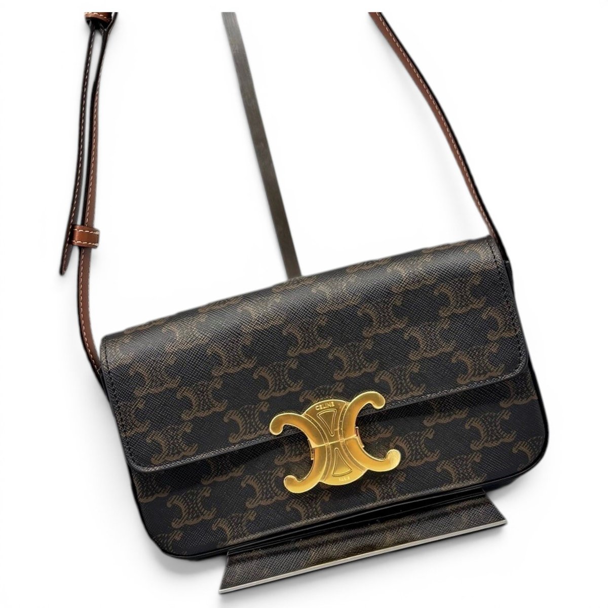 Triomphe leather handbag