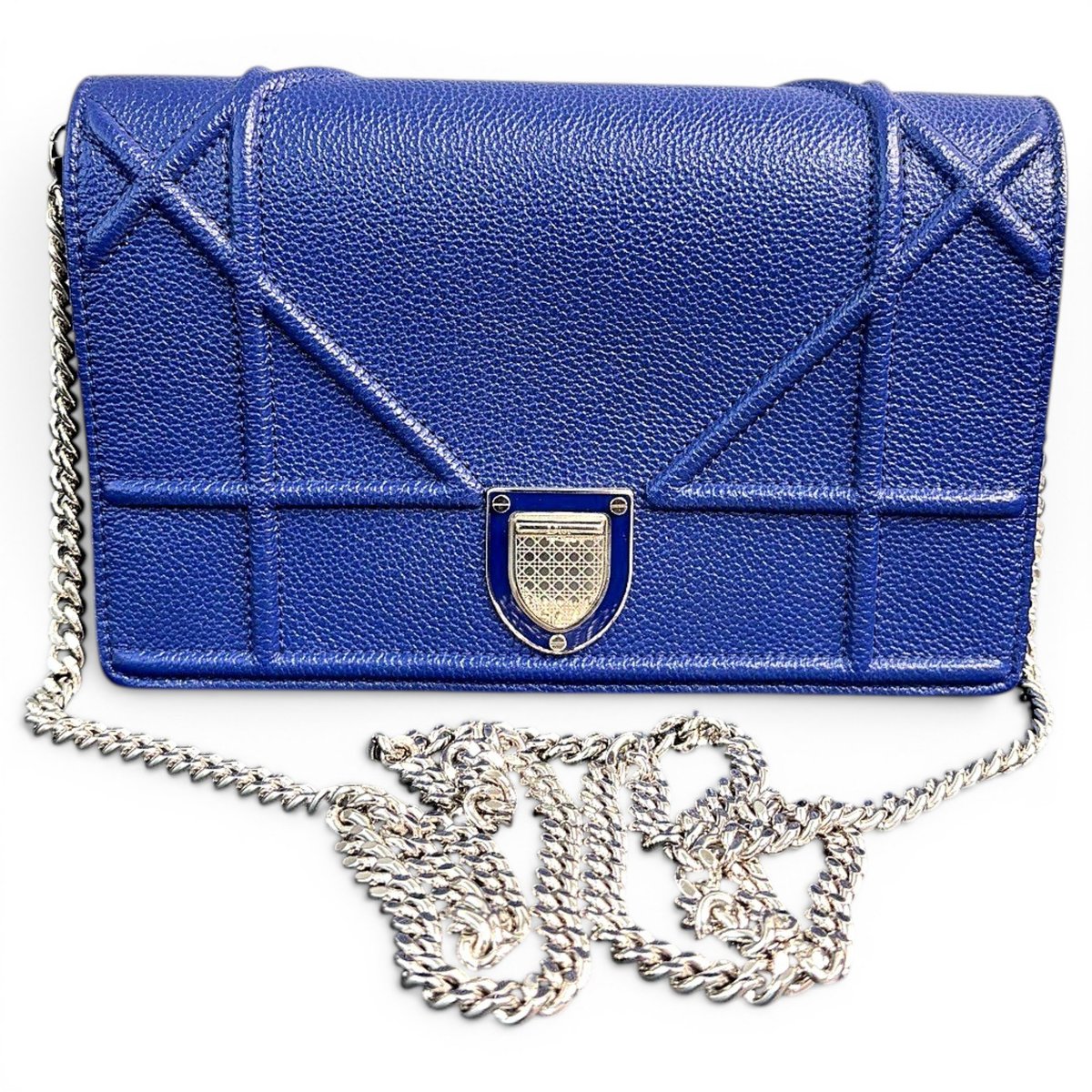 Diorama leather handbag