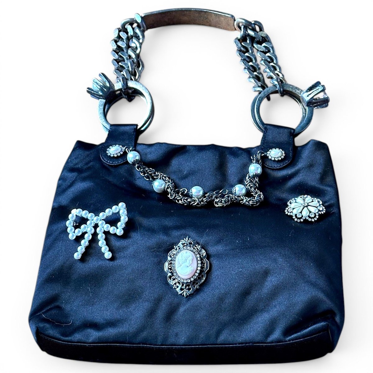 Silk handbag