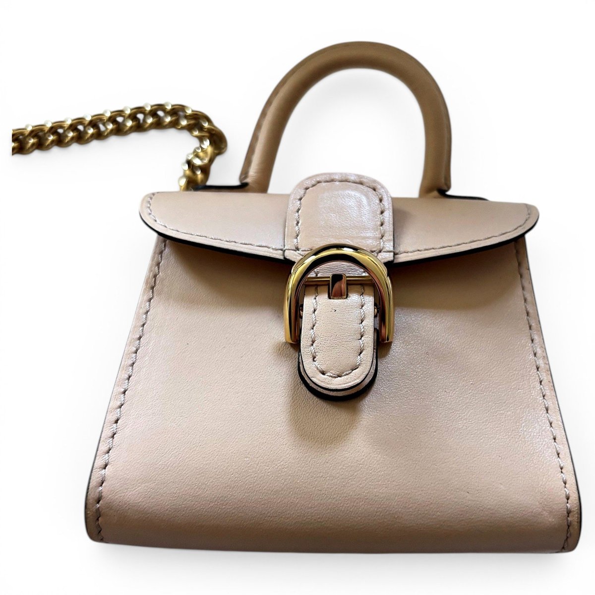 Brillant leather clutch bag