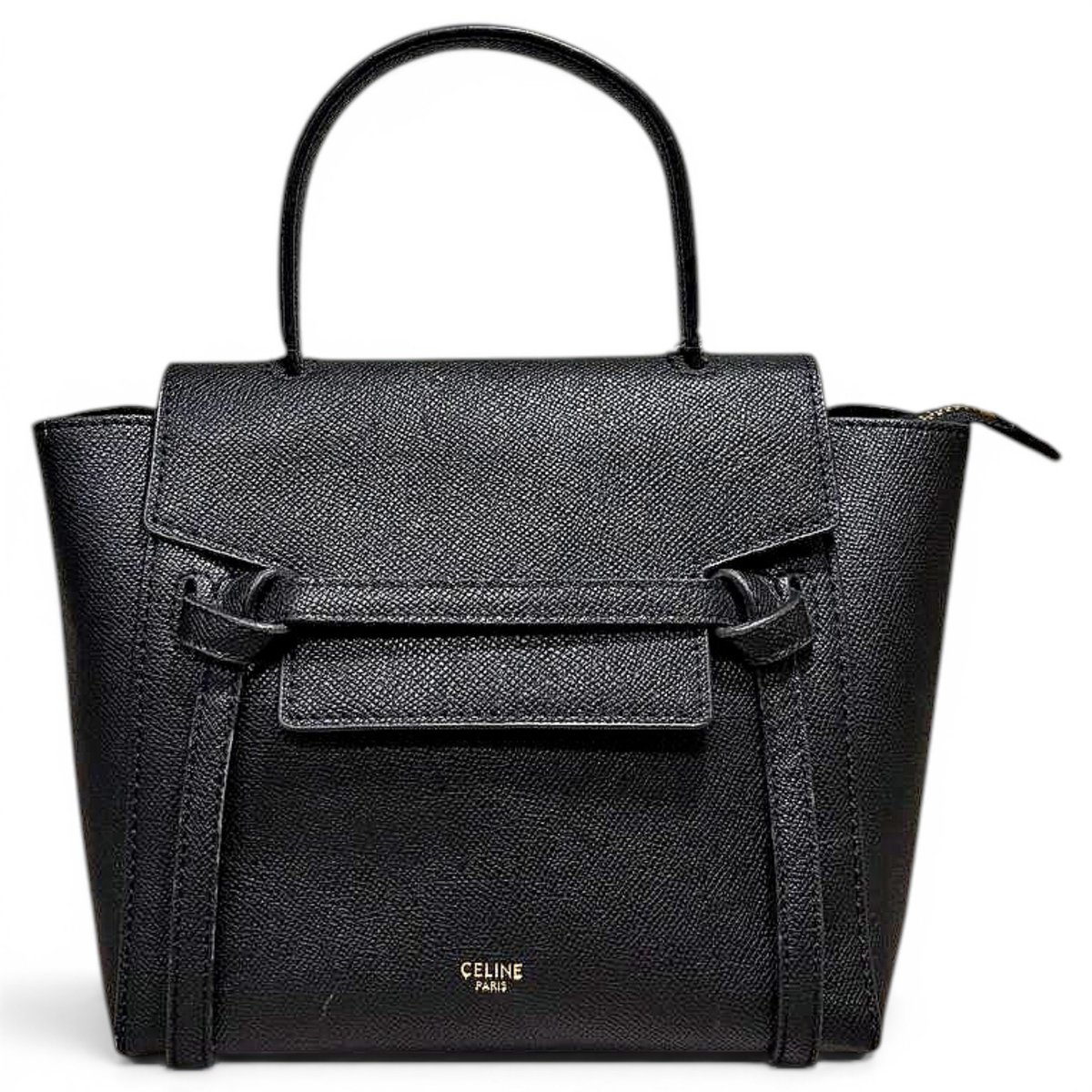 Belt leather handbag