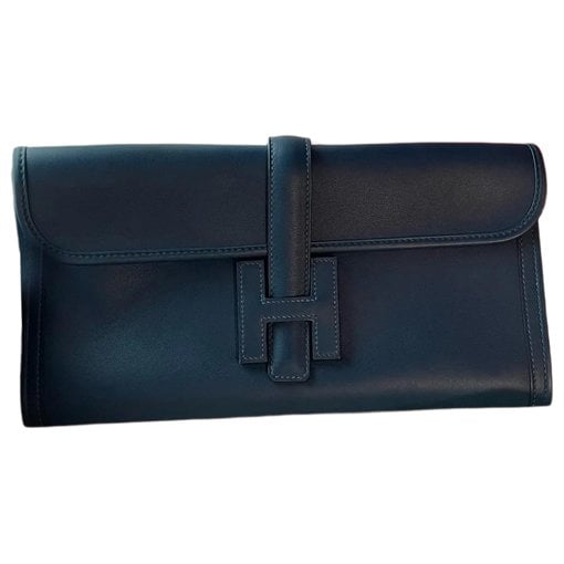 Jige leather clutch bag