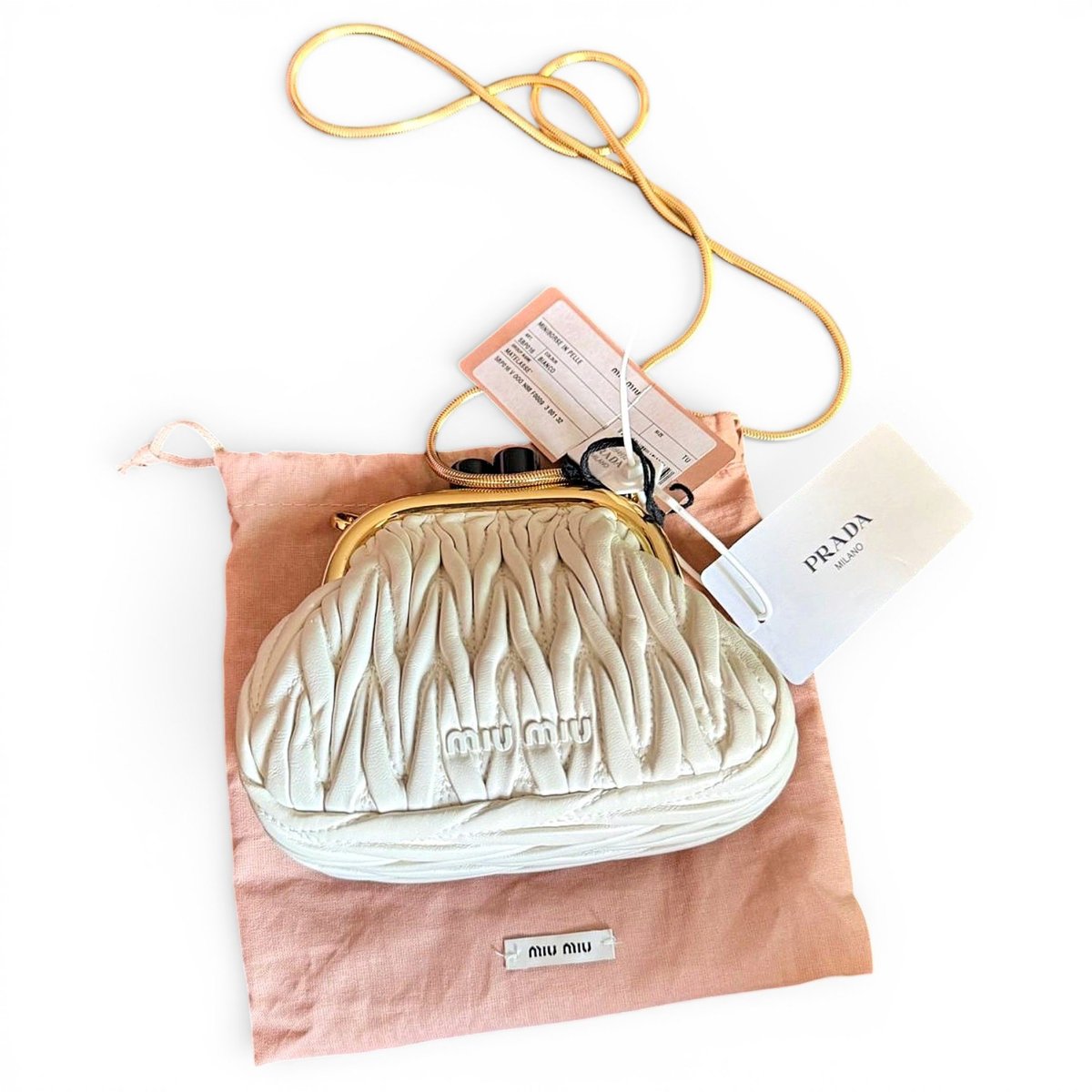 Miu Wander leather mini bag