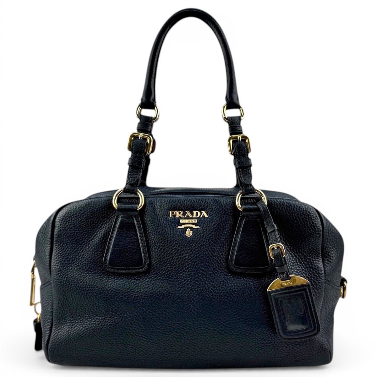 Bowling leather handbag