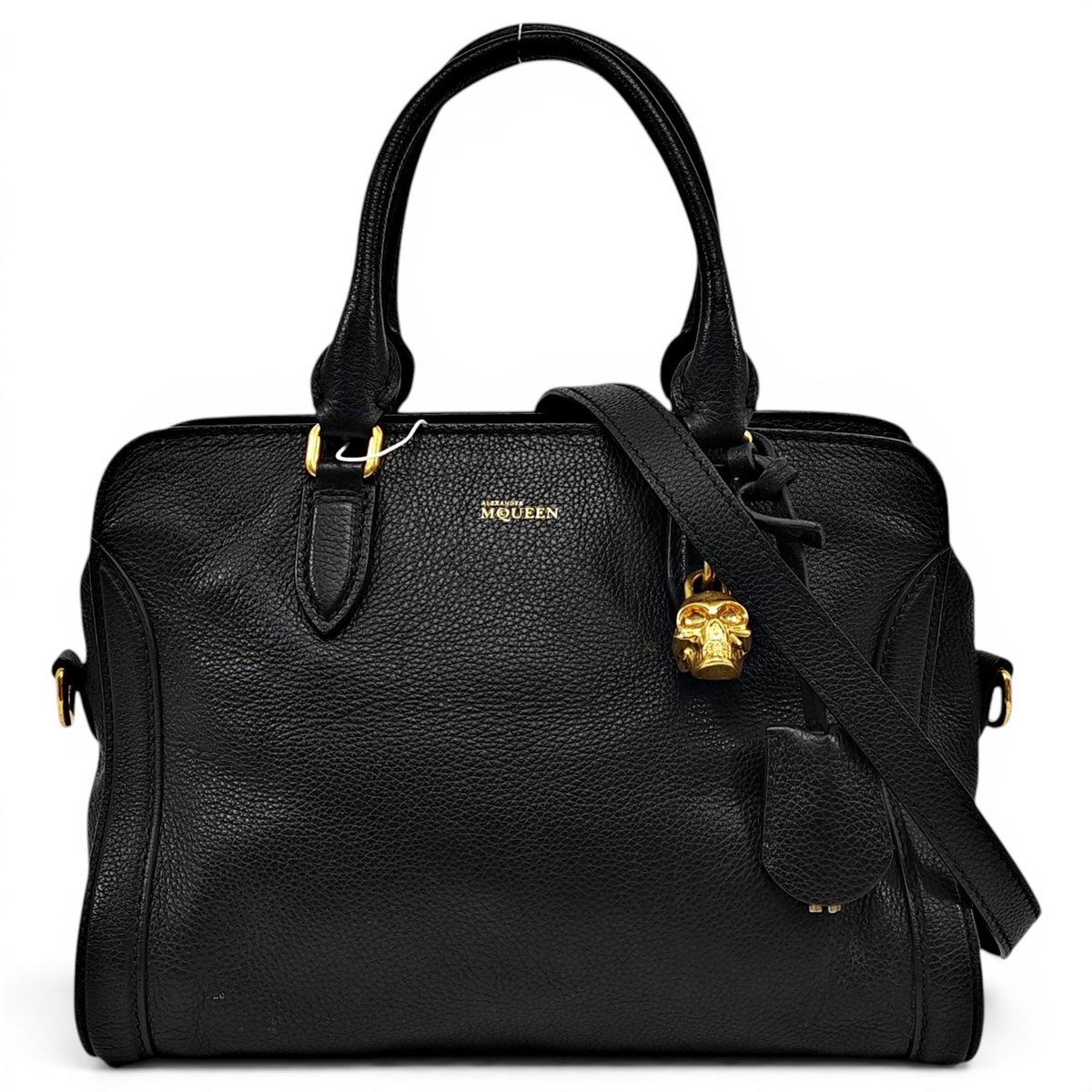 Zippé leather handbag