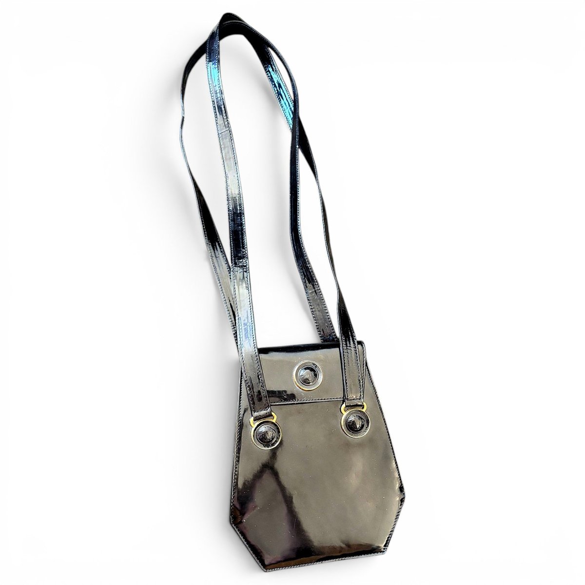 Patent leather handbag