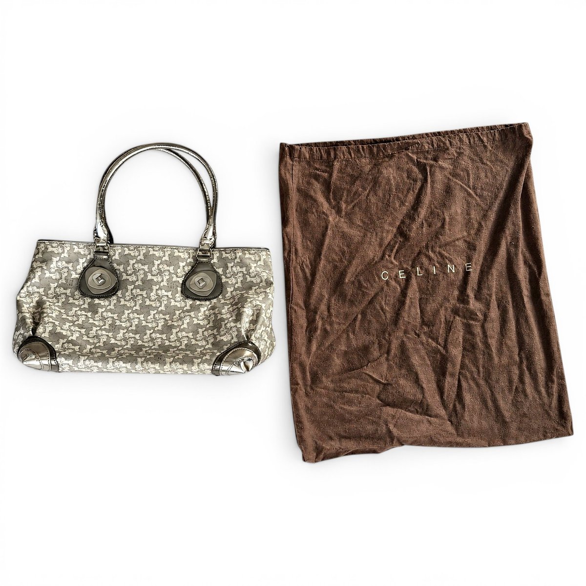 Cabas Horizotal leather tote