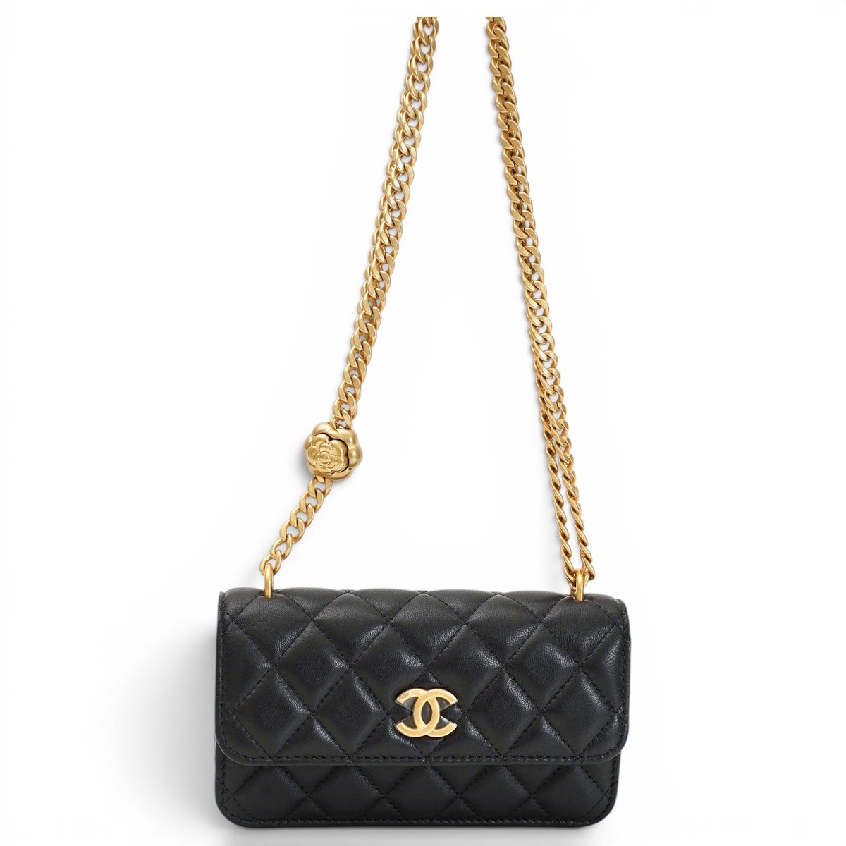 Wallet On Chain leather handbag