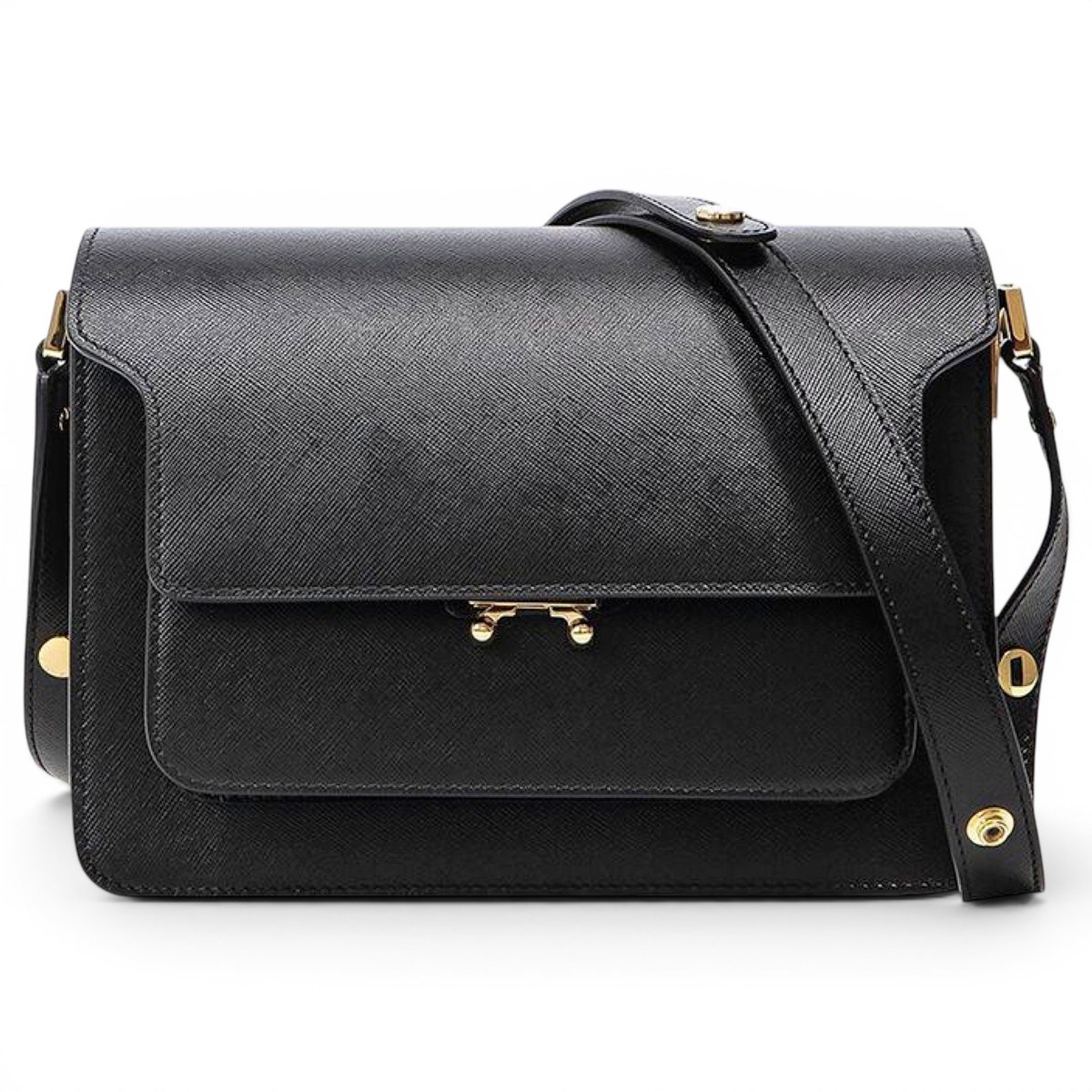 Trunk leather handbag