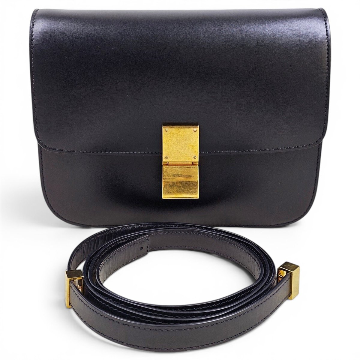 Classic leather handbag