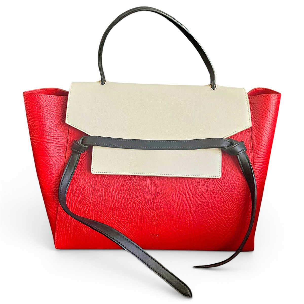Belt leather handbag