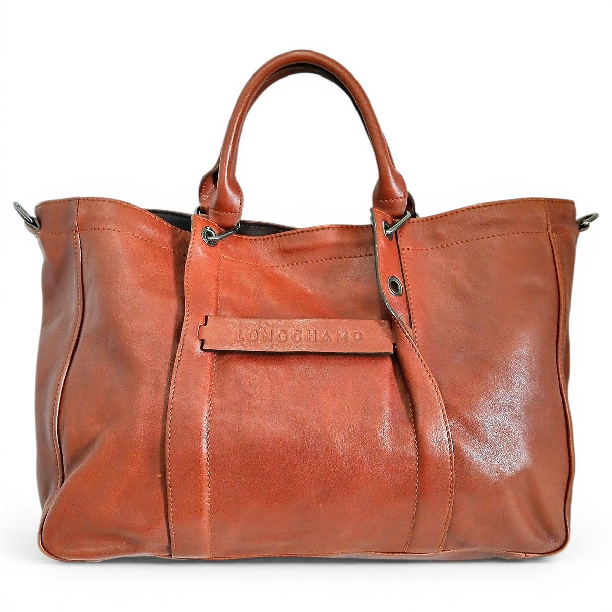 3D leather handbag