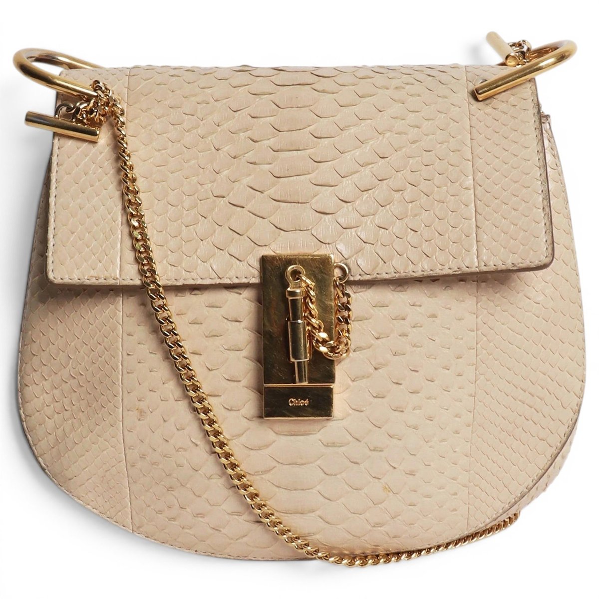 Drew leather handbag