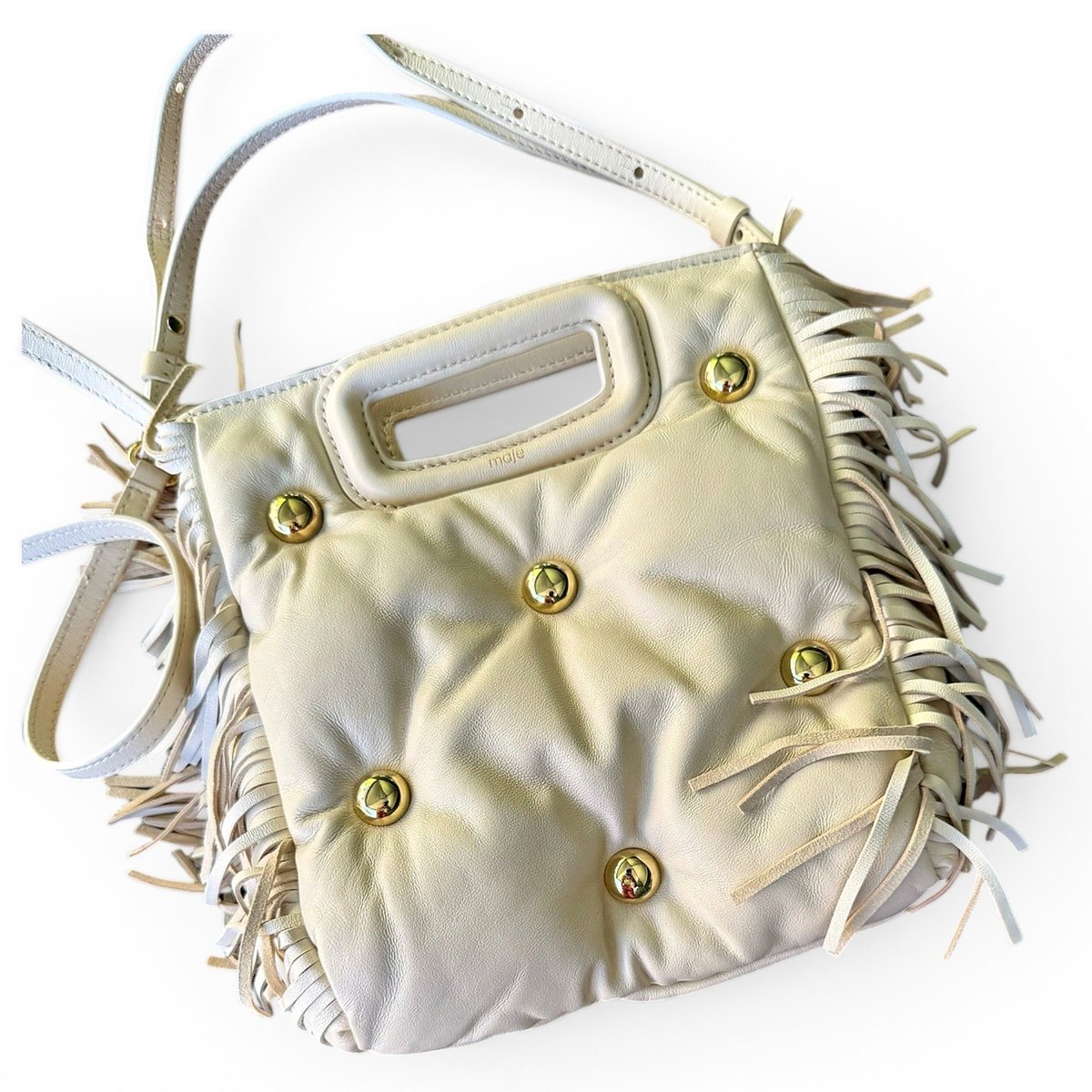 Sac M leather handbag
